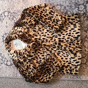 Abercrombie kids, size 11/12, faux fur coat